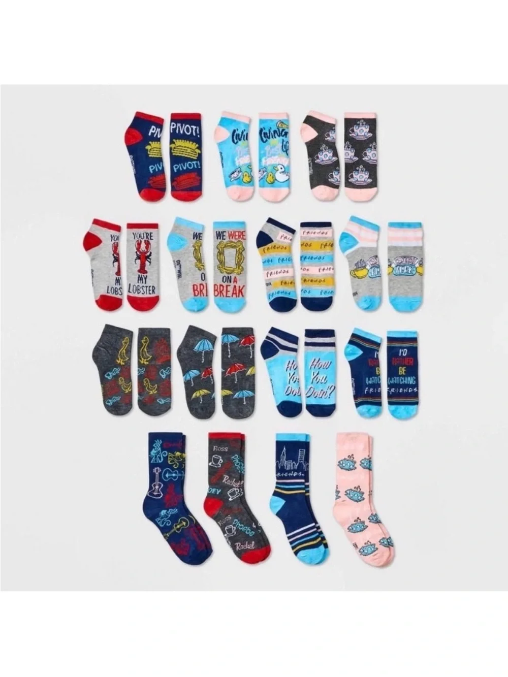 NWT Friends 'I'd Rather Be Watching' Holiday Socks Advent (Women)